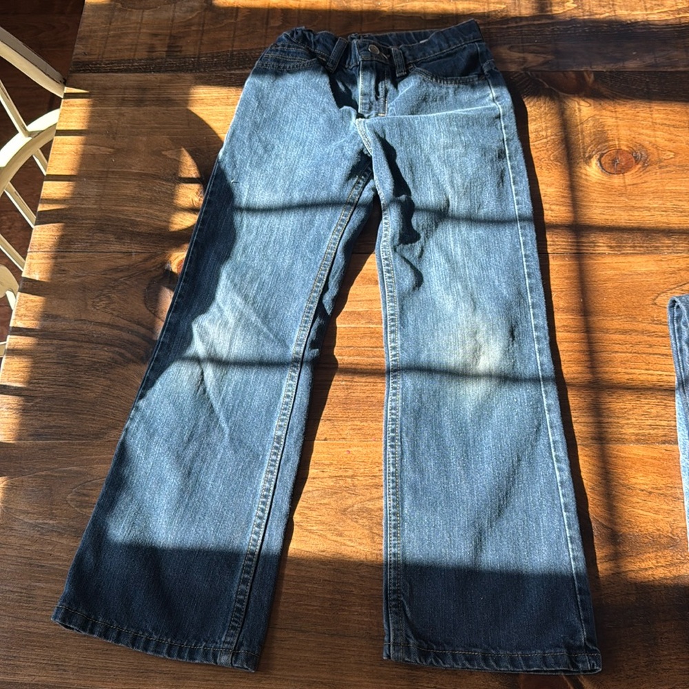 Boys wrangler blue jeans, size 10